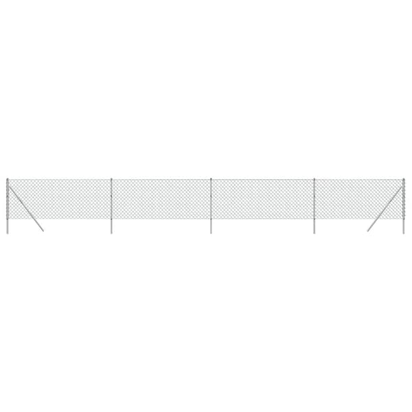 vidaXL Gunnebostängsel silver 1x10 m Silver
