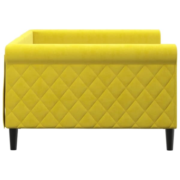 vidaXL Dagbädd gul 100x200 cm sammet Gul