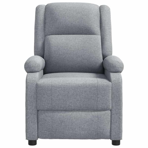 vidaXL Massagefåtölj ljusgrå tyg grå