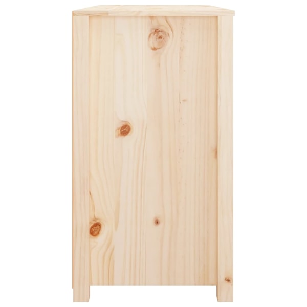 vidaXL Sidoskåp 100x40x72 cm massiv furu Brun