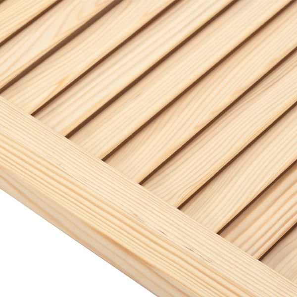 vidaXL Skåpluckor lamelldesign 4 st 69x49,4 cm massiv furu Brun