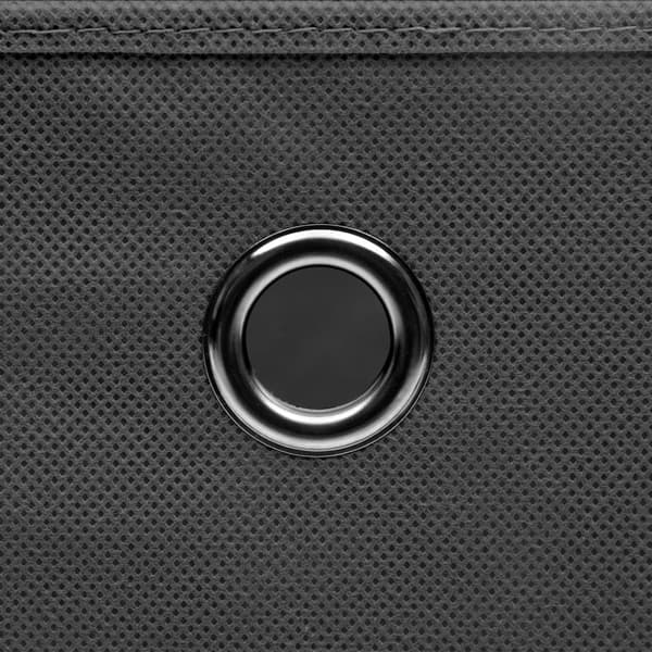 vidaXL Förvaringslådor med lock 4 st 28x28x28 cm grå grå