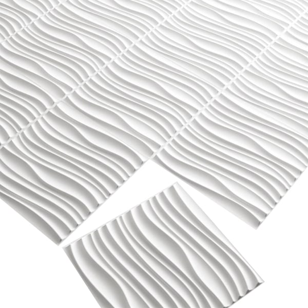 WallArt 3D Väggpaneler 24 st GA-WA22 maxwell Vit