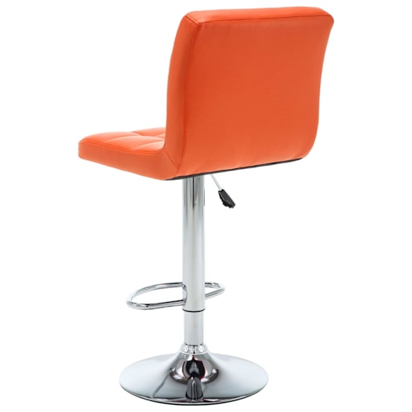 vidaXL Barstolar 2 st orange konstläder Orange