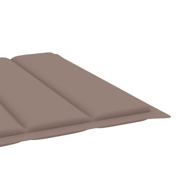 vidaXL Solsängsdyna taupe 200x60x3 cm oxfordtyg Taupe