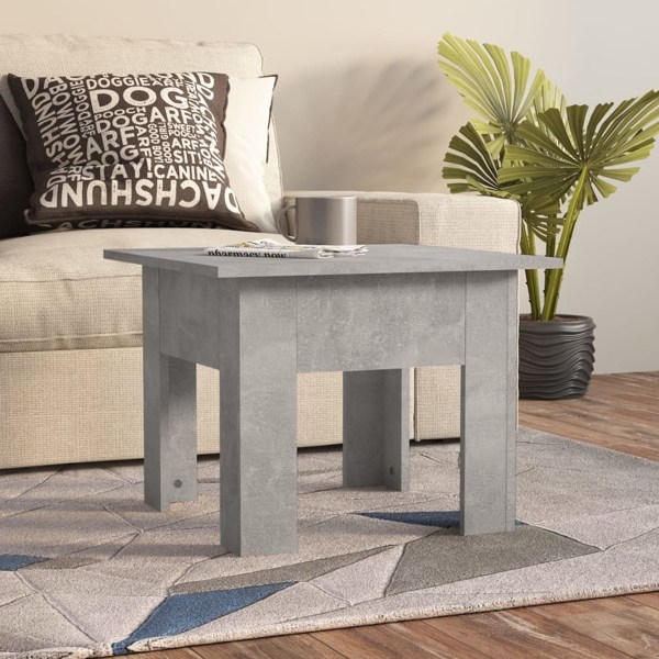 vidaXL Soffbord betonggrå 55x55x42 cm konstruerat trä grå
