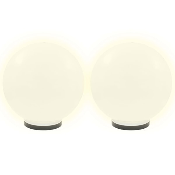 vidaXL Globlampor 4 st LED sfäriska 40 cm PMMA Vit