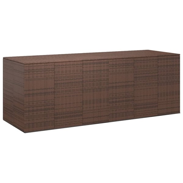vidaXL Dynbox PE-rotting 291x100,5x104 cm brun Brun