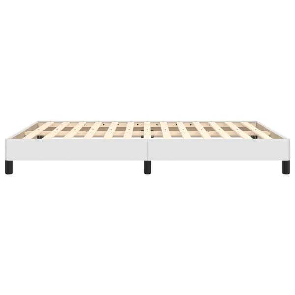 vidaXL Sängram vit 140x200 cm konstläder Vit