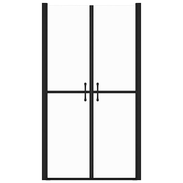 vidaXL Duschdörr klar ESG (93-96)x190 cm Svart