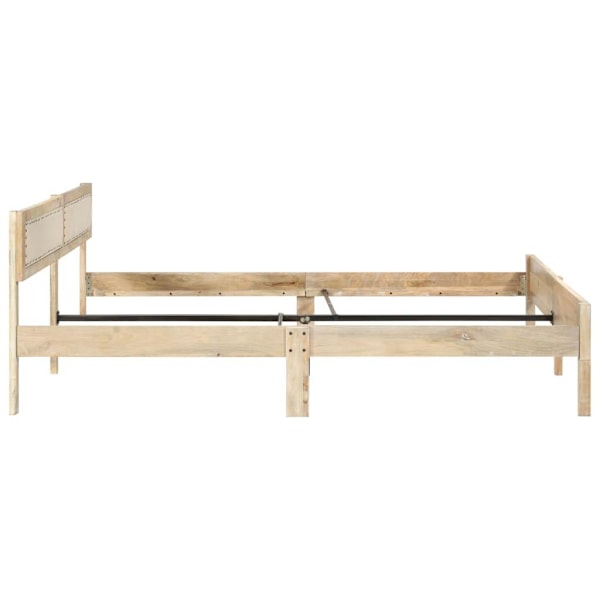vidaXL Sängram massivt mangoträ 200 cm Brun