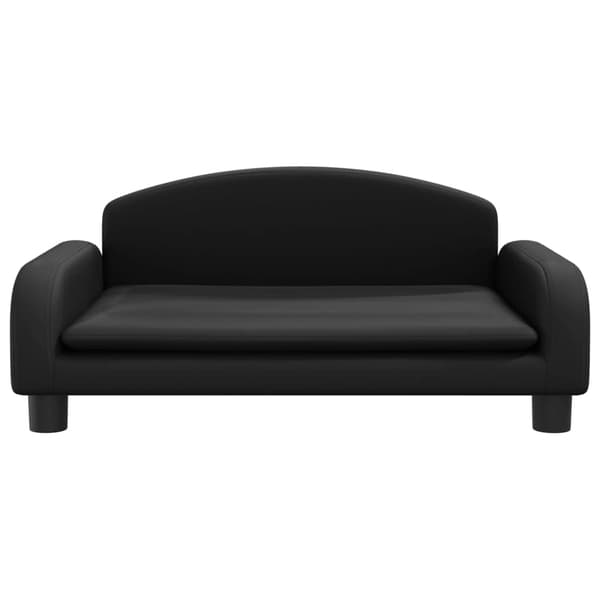vidaXL Barnsoffa svart 70x45x30 cm konstläder art