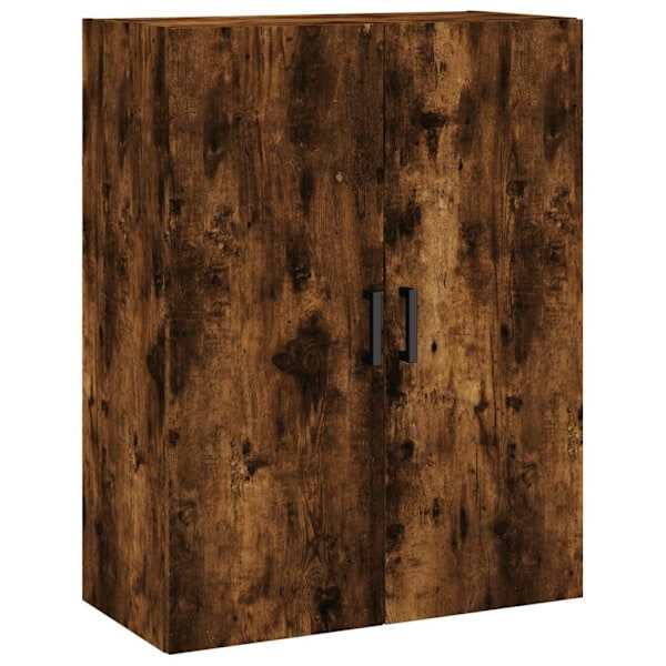 vidaXL Väggskåp 2 st rökfärgad ek 69,5x34x90 cm Brun