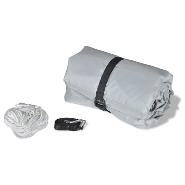 vidaXL Båtöverdrag 2 st grå längd 427-488 cm bredd 173 cm