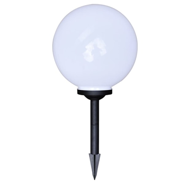 vidaXL Utomhuslampor 4 st LED 30 cm med markspett Vit