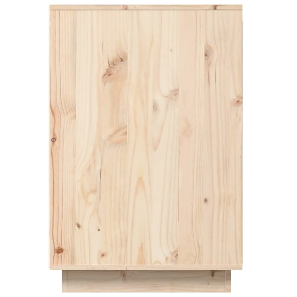 vidaXL Skrivbord 140x50x75 cm massiv furu Brun