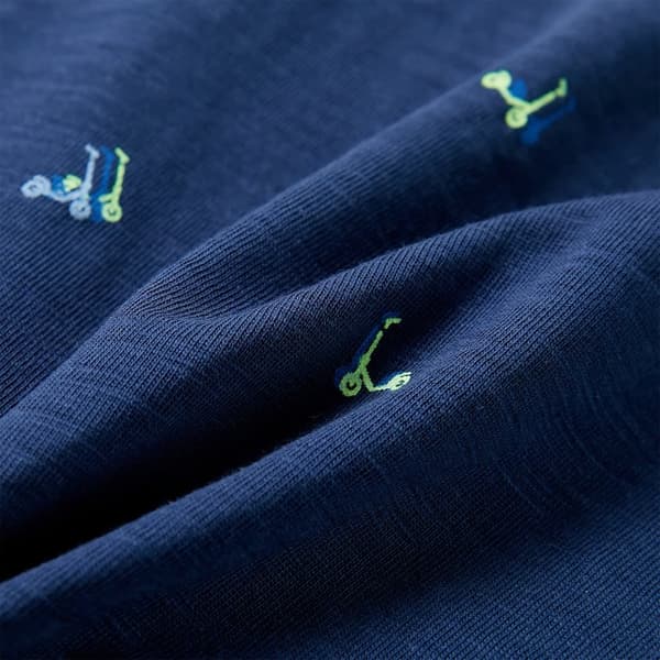vidaXL T-shirt för barn mörkgrå 92 Blå
