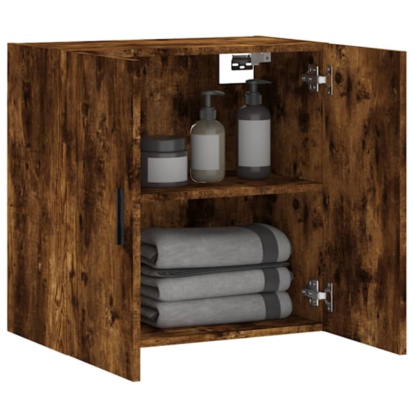 vidaXL Väggskåp rökfärgad ek 60x31x60 cm konstruerat trä Brun