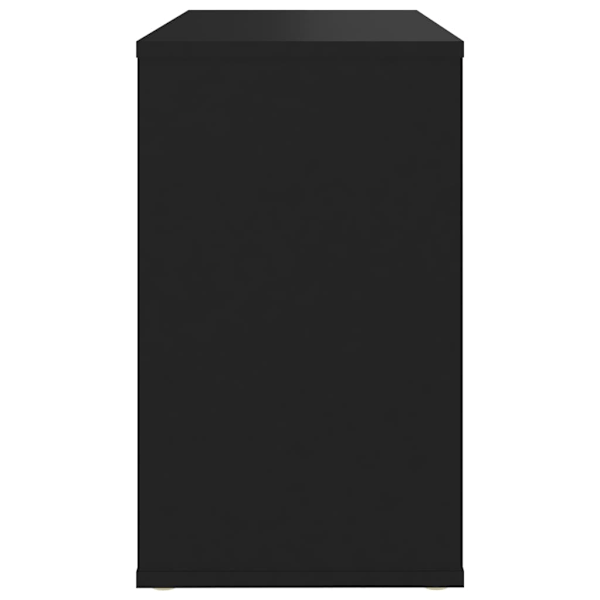 vidaXL Sidoskåp svart 60x30x50 cm konstruerat trä Svart