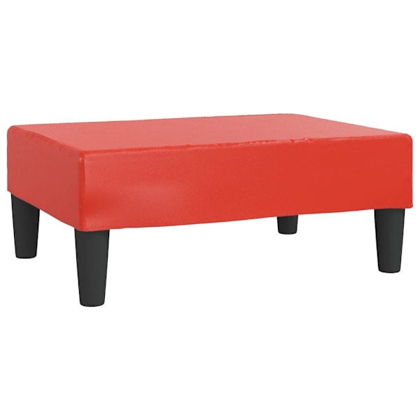 vidaXL Fotpall röd 78x56x32 cm konstläder Röd
