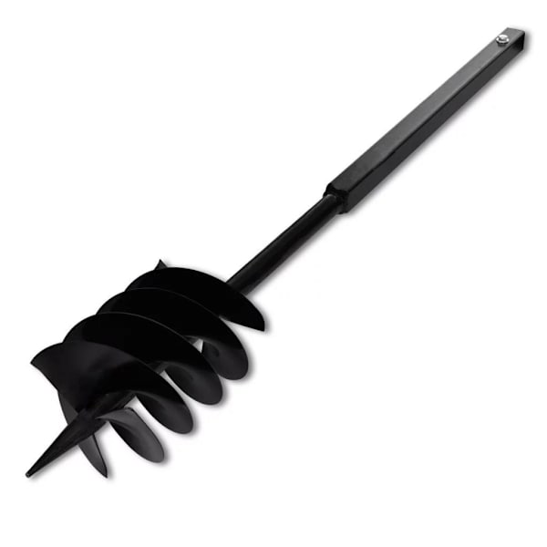 vidaXL Jordborr 180 mm Stål inkl. förlängningsrör 13 meter Vit