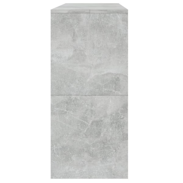 vidaXL Sidobord betonggrå 100x35x76,5 cm spånskiva grå
