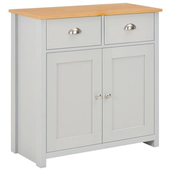 vidaXL Skänk grå 79x35x81 cm grå