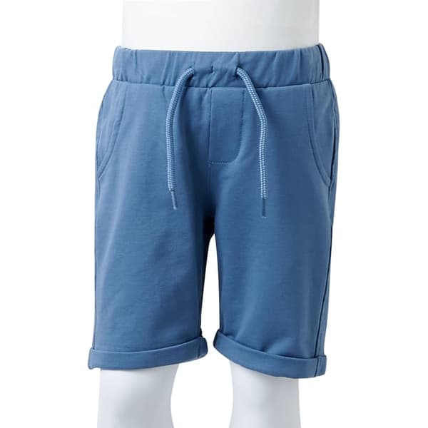 vidaXL Barnshorts med snöre mörkblå 140 Blå