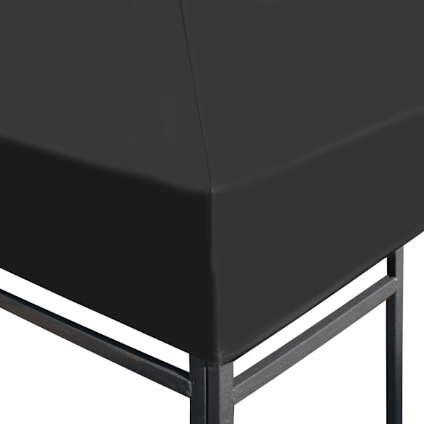 vidaXL Paviljongtak 310 g/m² 4x3 m grå grå