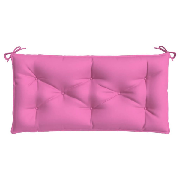 vidaXL Bänkdyna rosa 110x50x7 cm tyg Rosa
