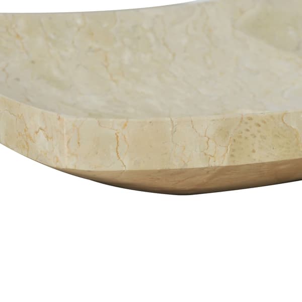 vidaXL Handfat 50x35x12 cm marmor gräddvit Creme