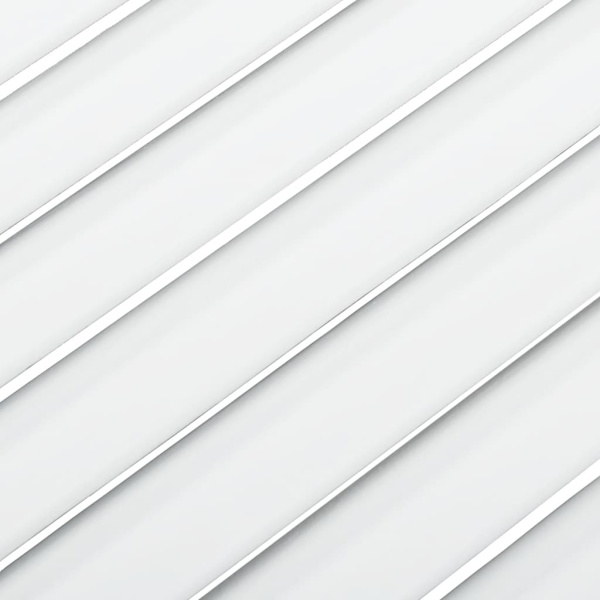 vidaXL Skåplucka lamelldesign vit 39,5x59,4 cm massiv furu Vit
