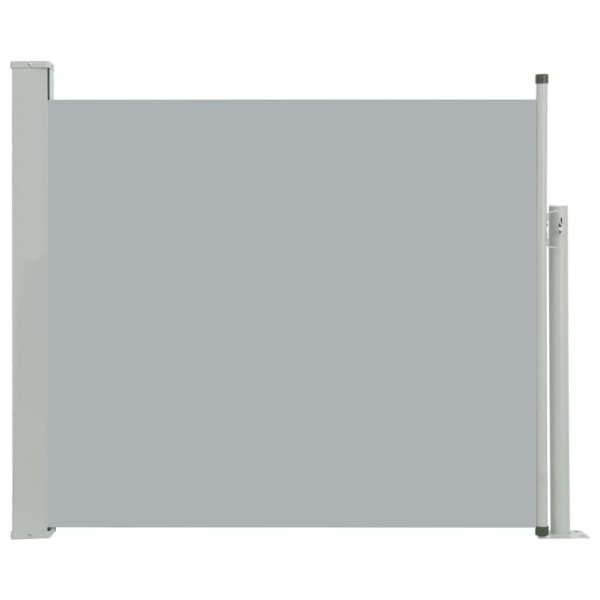 vidaXL Infällbar sidomarkis 100x300 cm grå grå