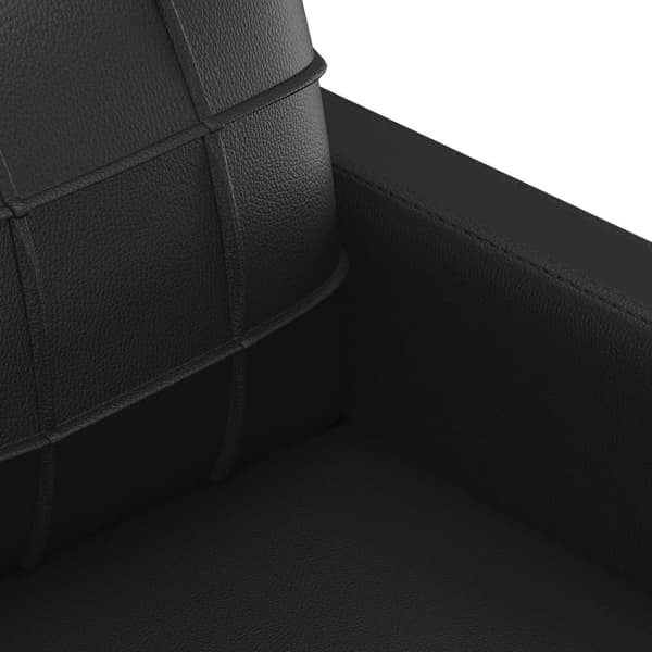 vidaXL 3-sitssoffa svart 180 cm konstläder art