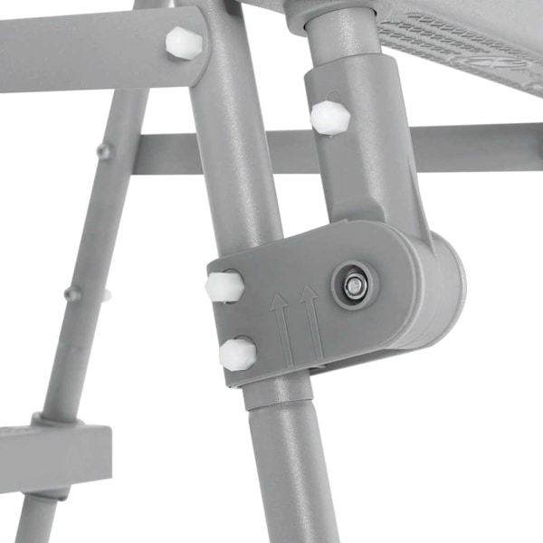 Bestway Poolstege Flowclear 4 steg 107 cm grå