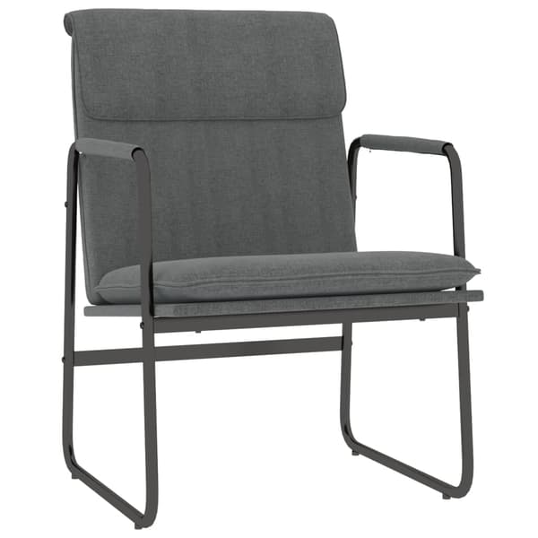 vidaXL Loungestol mörkgrå 55x64x80 cm tyg Grå