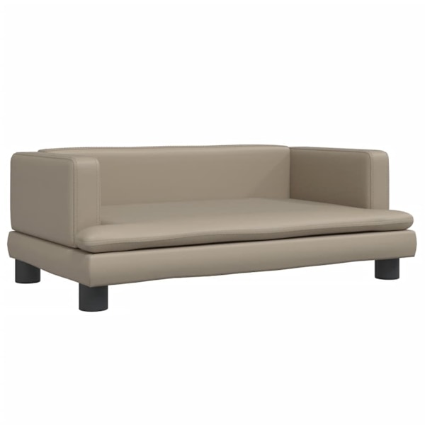 vidaXL Barnsoffa cappuccino 80x45x30 cm konstläder Brun