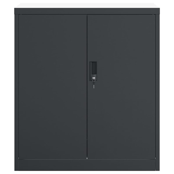 vidaXL Dokumentskåp antracit 79x40x90 cm stål Antracit