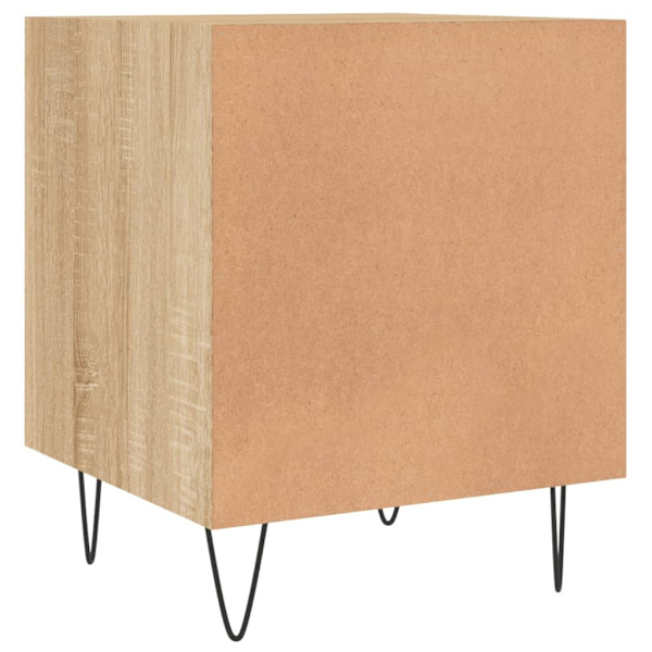 vidaXL Sängbord 2 st sonoma-ek 40x40x50 cm konstruerat trä Brun
