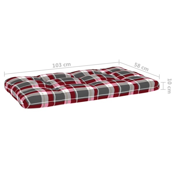 vidaXL Pallsoffa 2-sits med dynor impregnerad furu Brun