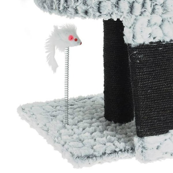 Pets Collection Klösträd på stativ med mus 30x30x40 cm grå