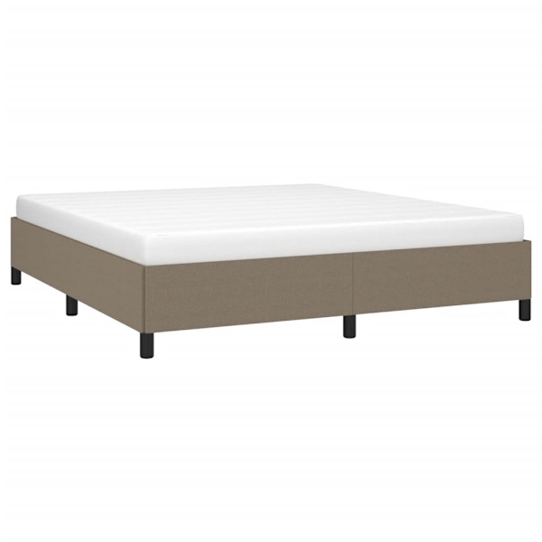 vidaXL Sängram taupe tyg 160x200 cm Taupe