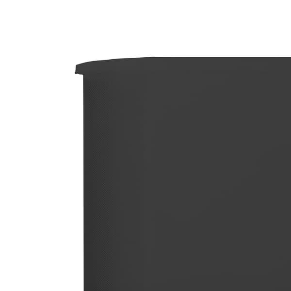 vidaXL Vindskydd 9 paneler tyg 1200x80 cm antracit Antracit