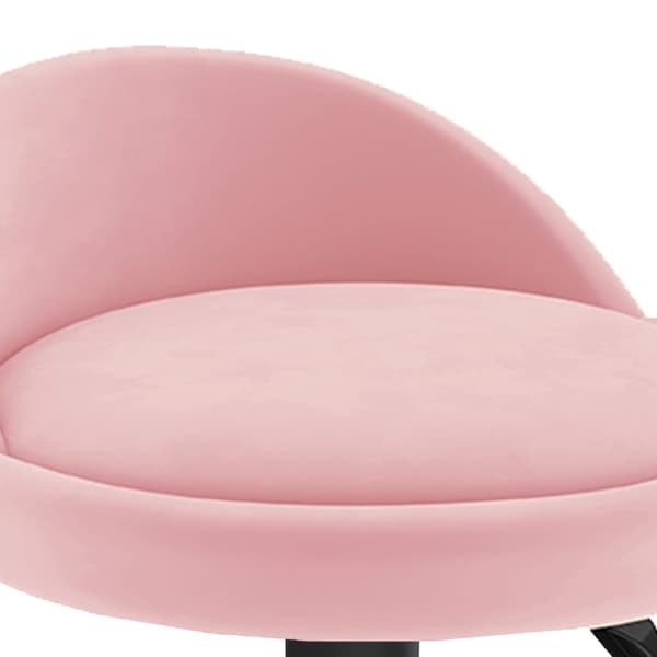 vidaXL Barstolar 2 st rosa sammet Rosa