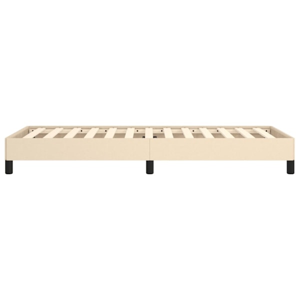 vidaXL Sängram gräddvit 80x200 cm tyg Kräm