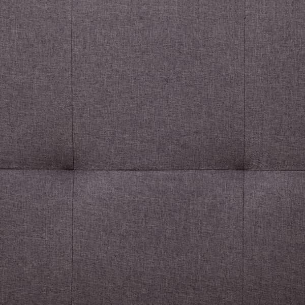vidaXL Bäddsoffa med två kuddar taupe polyester Taupe