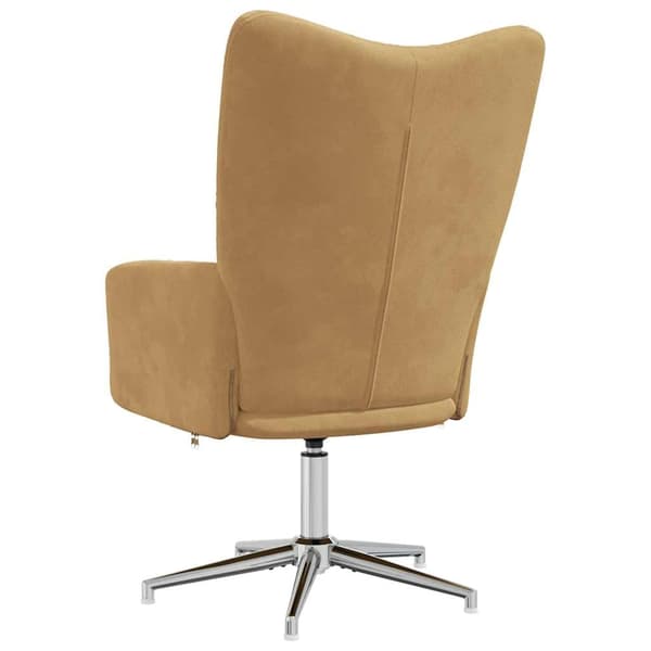 vidaXL Vilstol brun sammet Brun