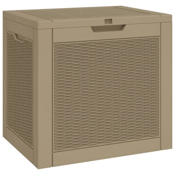 vidaXL Dynbox ljusbrun 55,5x43x53 cm polypropen Brun