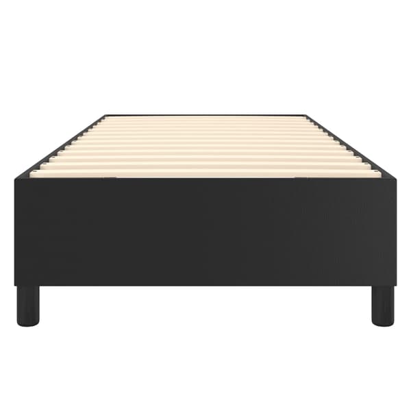 vidaXL Boxspring-sängram svart 80x200 cm konstläder art