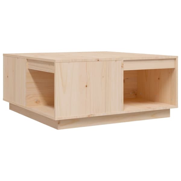 vidaXL Soffbord 80x81x36,5 cm massiv furu Brun